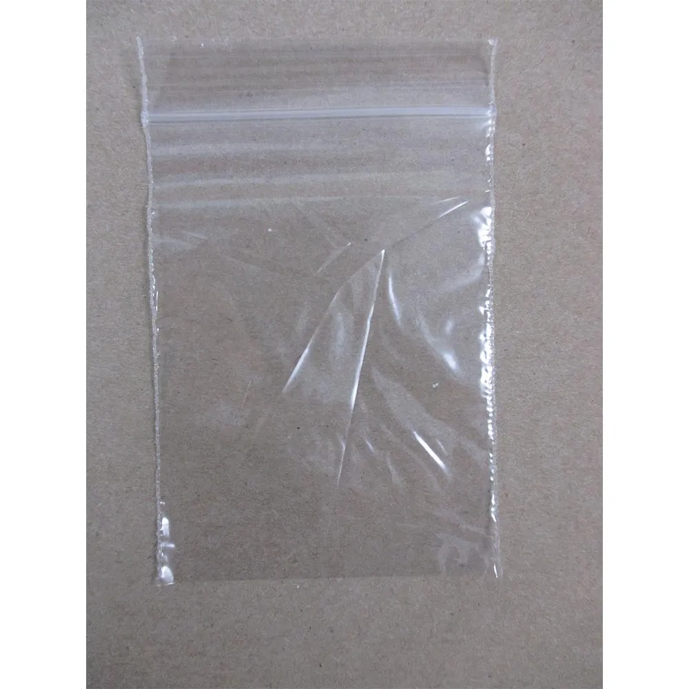 100 Resealable Plastic Poly Bags Seal W 2"x3" H Clip Reseal Clear Baggies