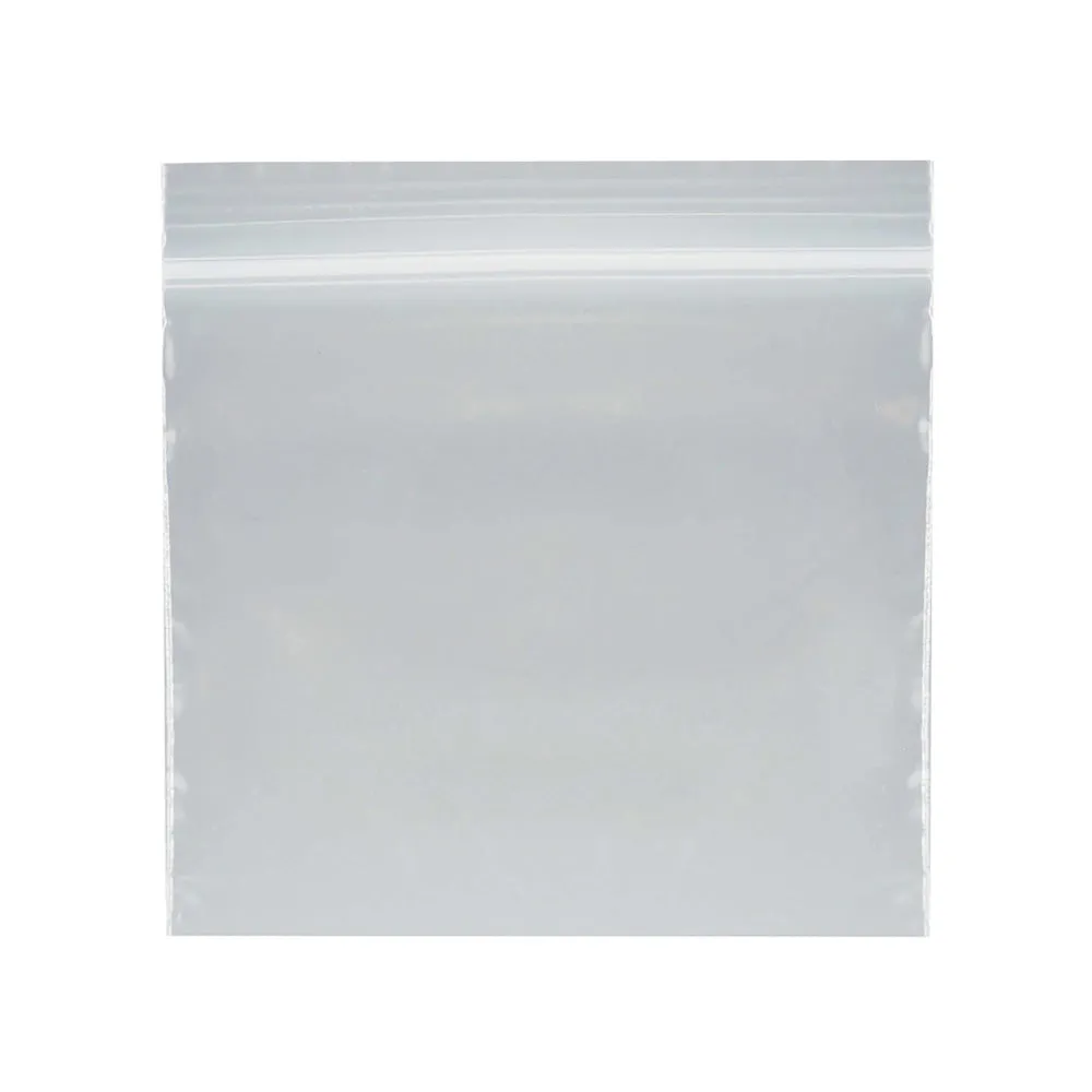 100 Set Reclosable Clear Plastic Poly Bags 3" x 3" Zip Seal 2mil Jewelry Baggies