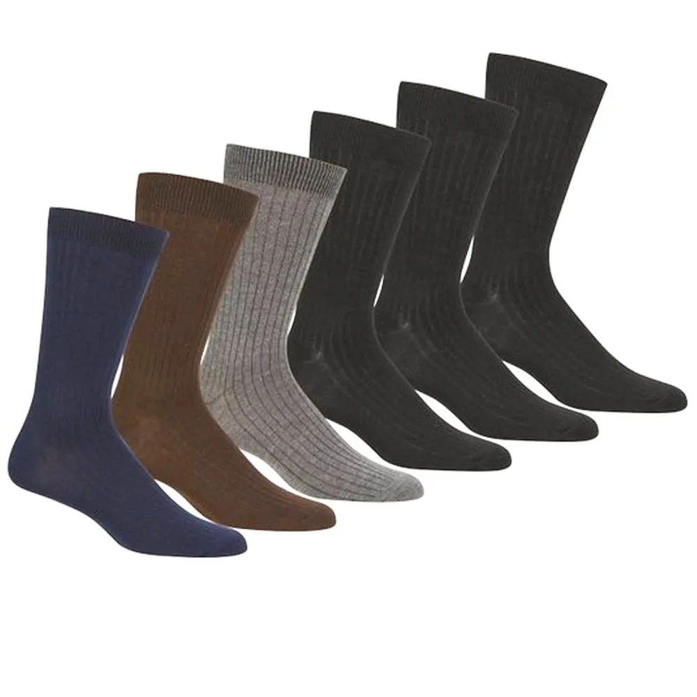 12 Pairs Knocker Mens Dress Socks Multi Color Size 10-13 Fashion Casual Lot New
