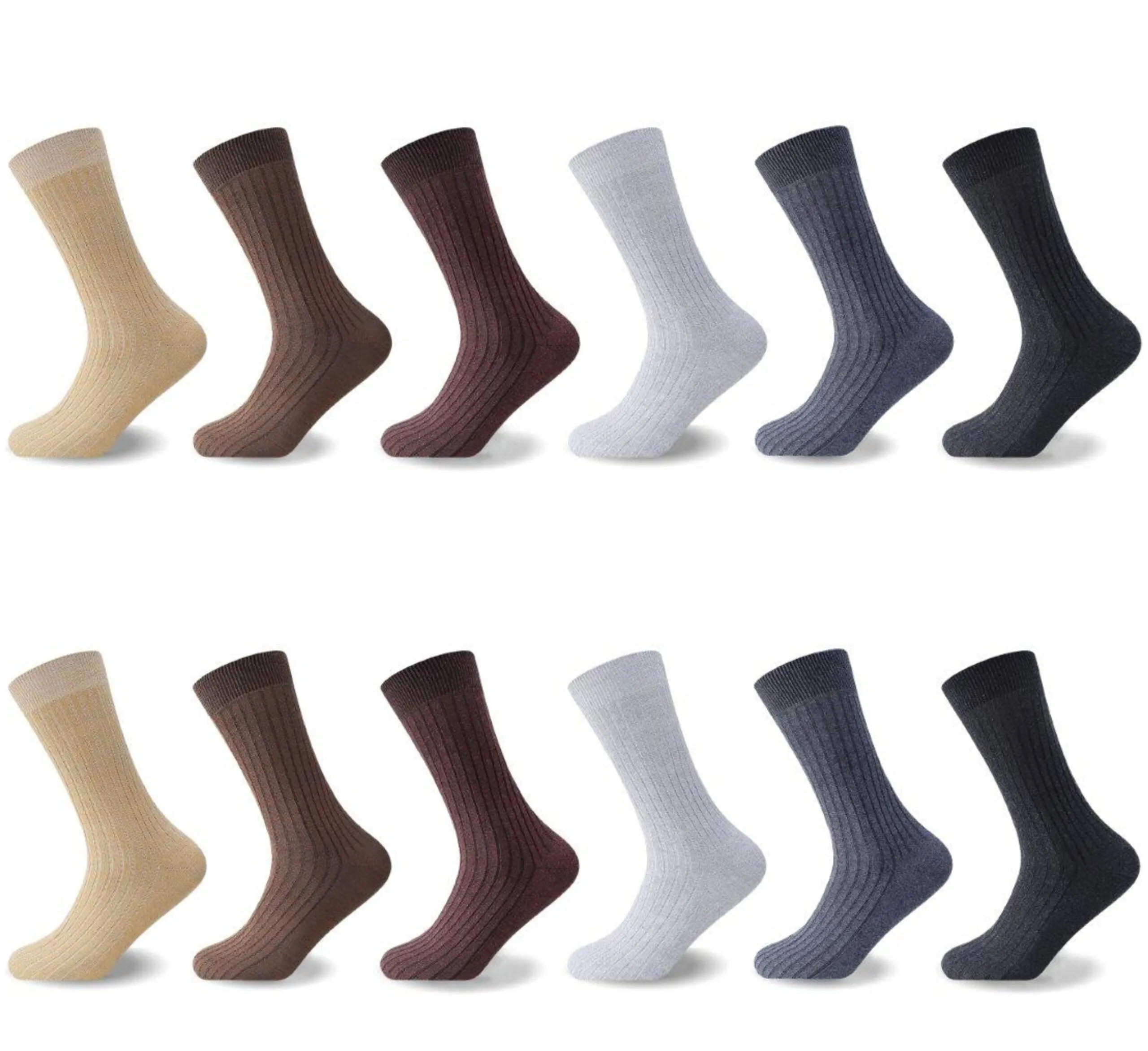 12PK MENS 100% COTTON SOCKS