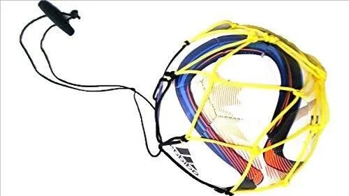5 Soccer Ball Bungee Elastic Juggling Skill Training Net Handle