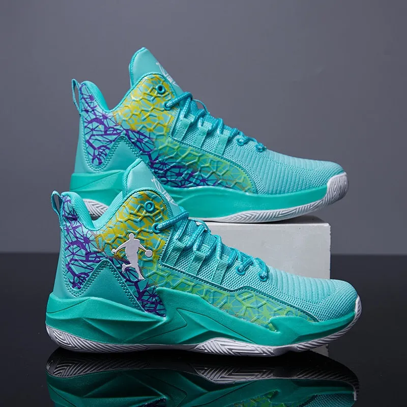 Autumn Winter High Top Men Basketball Unisex Mesh Sneakers Women Sports Shoes Kids Gym Training Athletic Ankle Boots