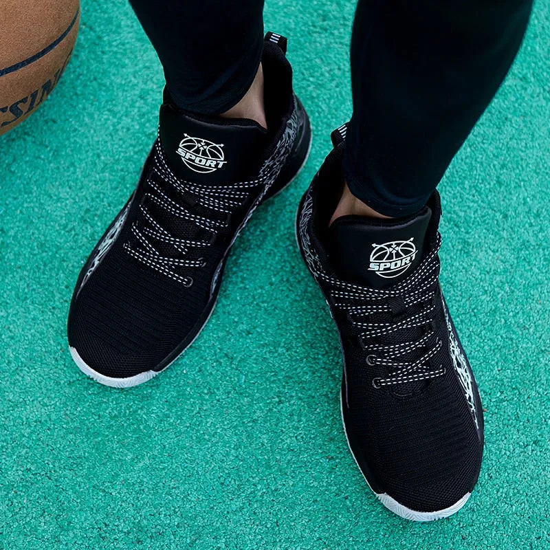 Autumn Winter High Top Men Basketball Unisex Mesh Sneakers Women Sports Shoes Kids Gym Training Athletic Ankle Boots