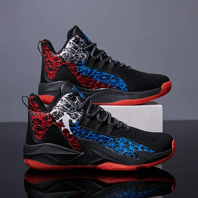 Autumn Winter High Top Men Basketball Unisex Mesh Sneakers Women Sports Shoes Kids Gym Training Athletic Ankle Boots