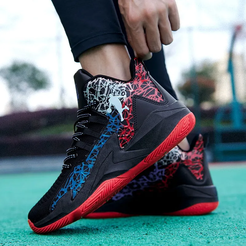 Autumn Winter High Top Men Basketball Unisex Mesh Sneakers Women Sports Shoes Kids Gym Training Athletic Ankle Boots