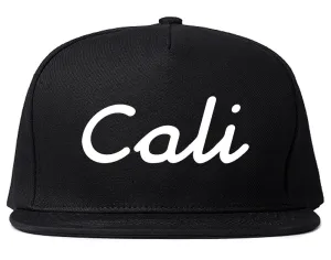 Cali California Script Snapback Hat