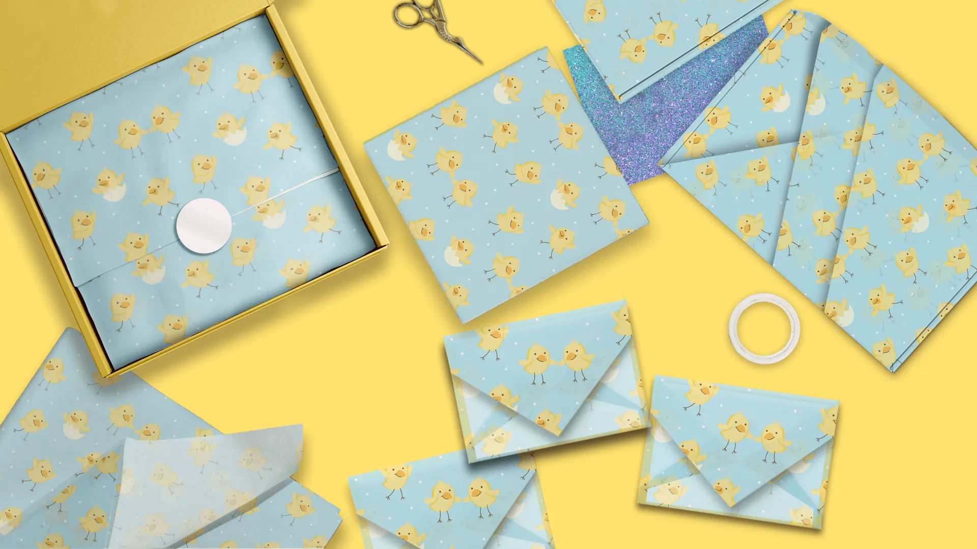 Easter Chicks Tissue Paper