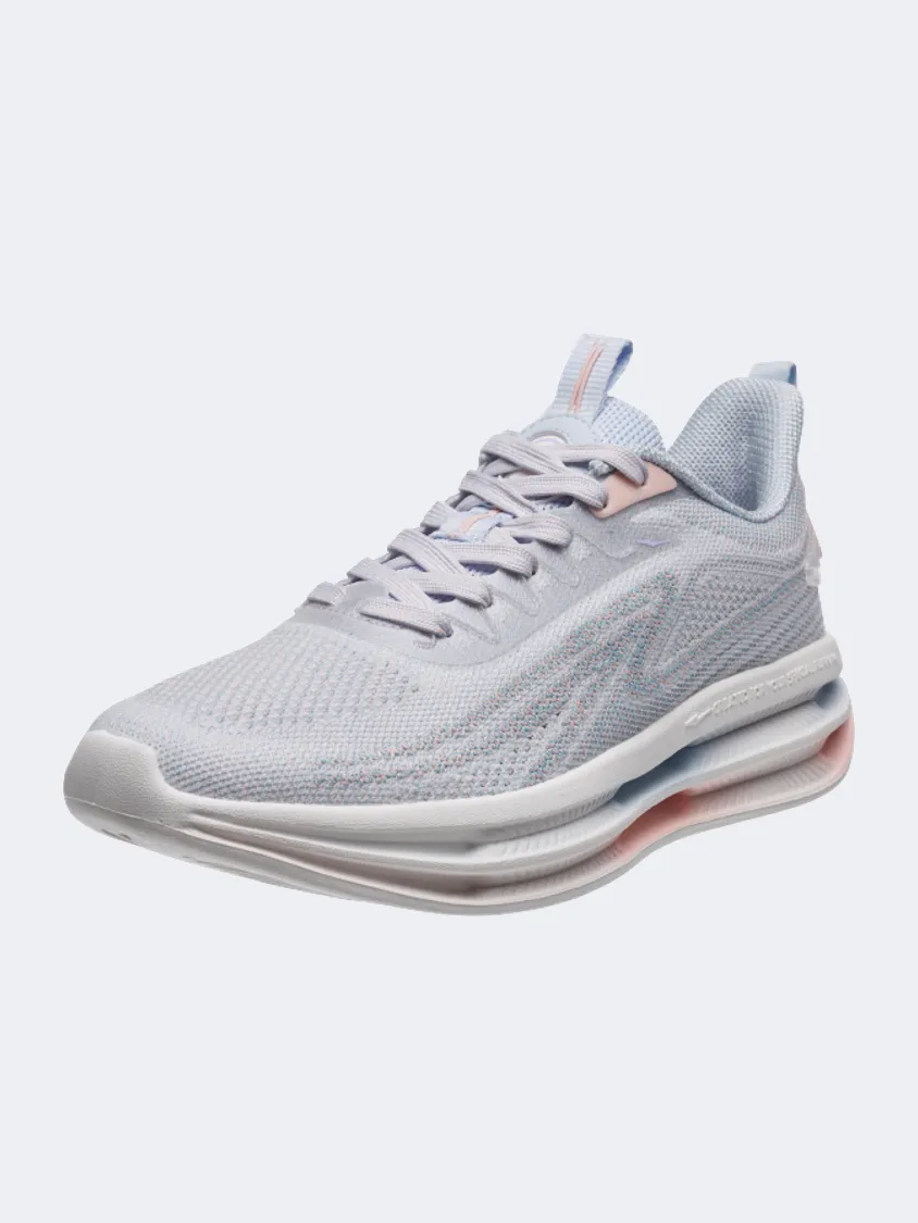 Erke Cushioning Women Running Shoes Light Blue