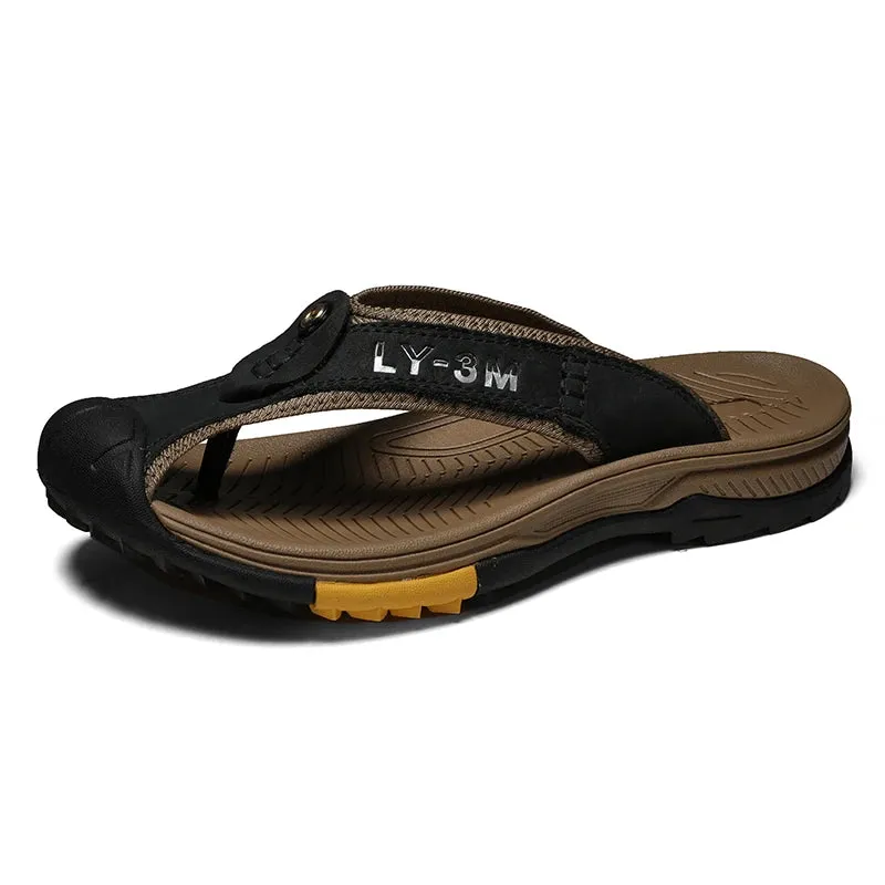 Genuine Cow Leather  Men Sandals