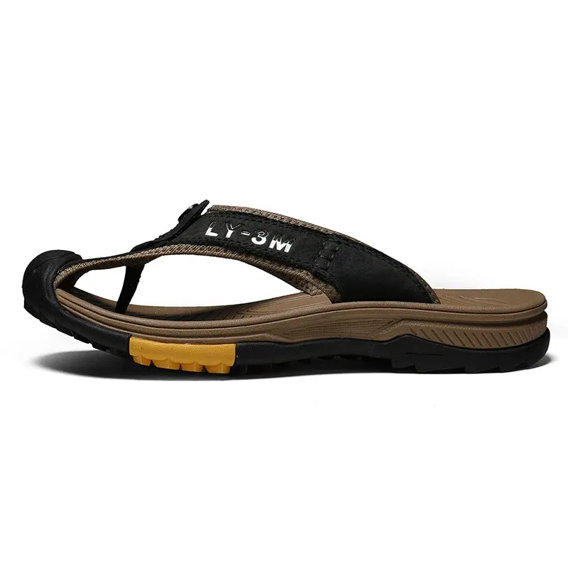 Genuine Cow Leather  Men Sandals