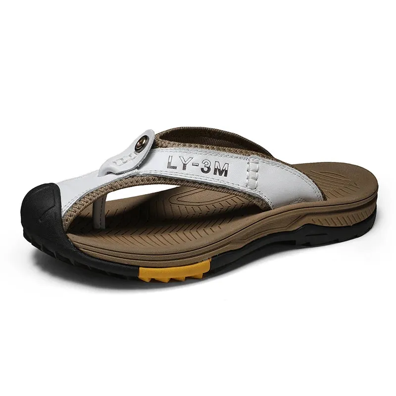 Genuine Cow Leather  Men Sandals