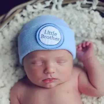 Little Brother Newborn Hospital Hat: Newborn