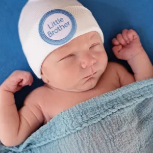 Little Brother Newborn Hospital Hat: Newborn
