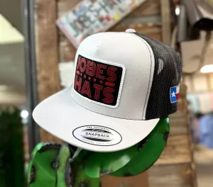 NEW 2023 Jobes Trucker Cap - Silver/Black 5 Star patch Red letters