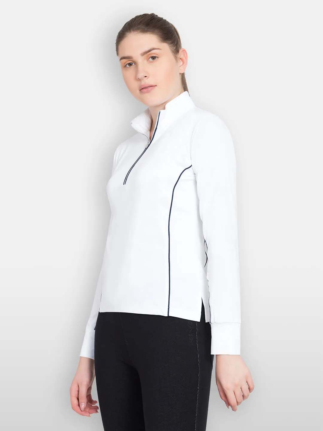 Women Solid V-Neck Tshirt