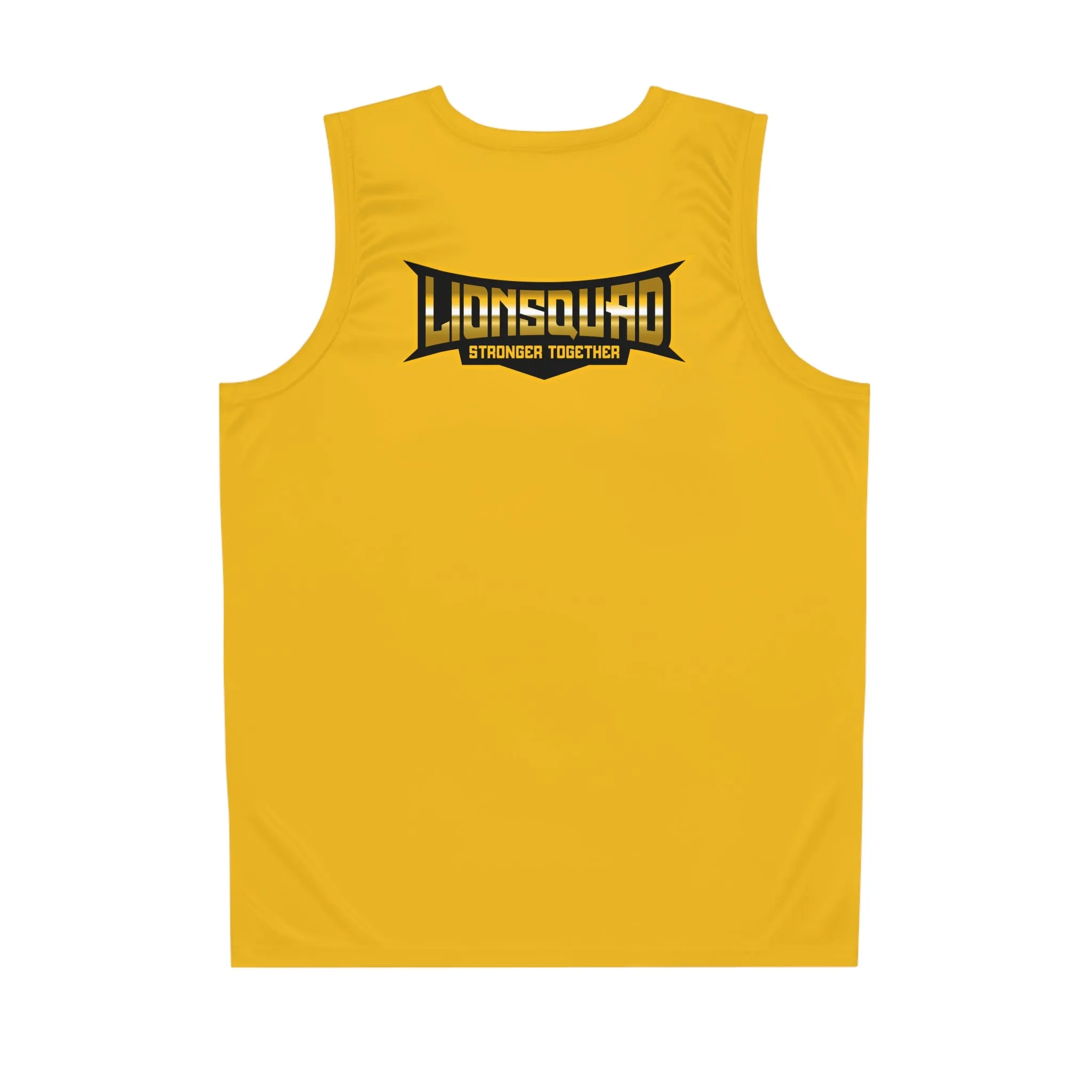 Yellow "Sun Gold Lion" Basketball Jersey (AOP)