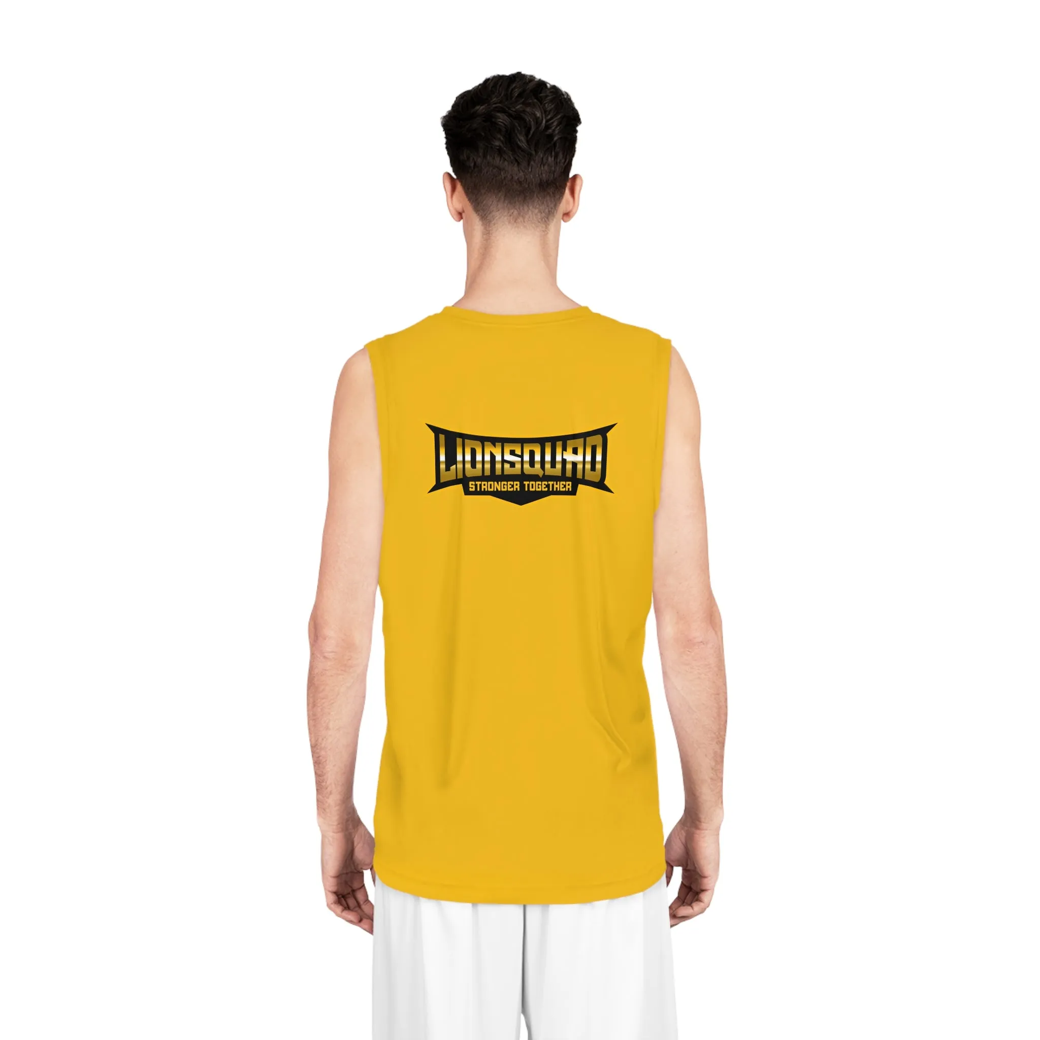 Yellow "Sun Gold Lion" Basketball Jersey (AOP)