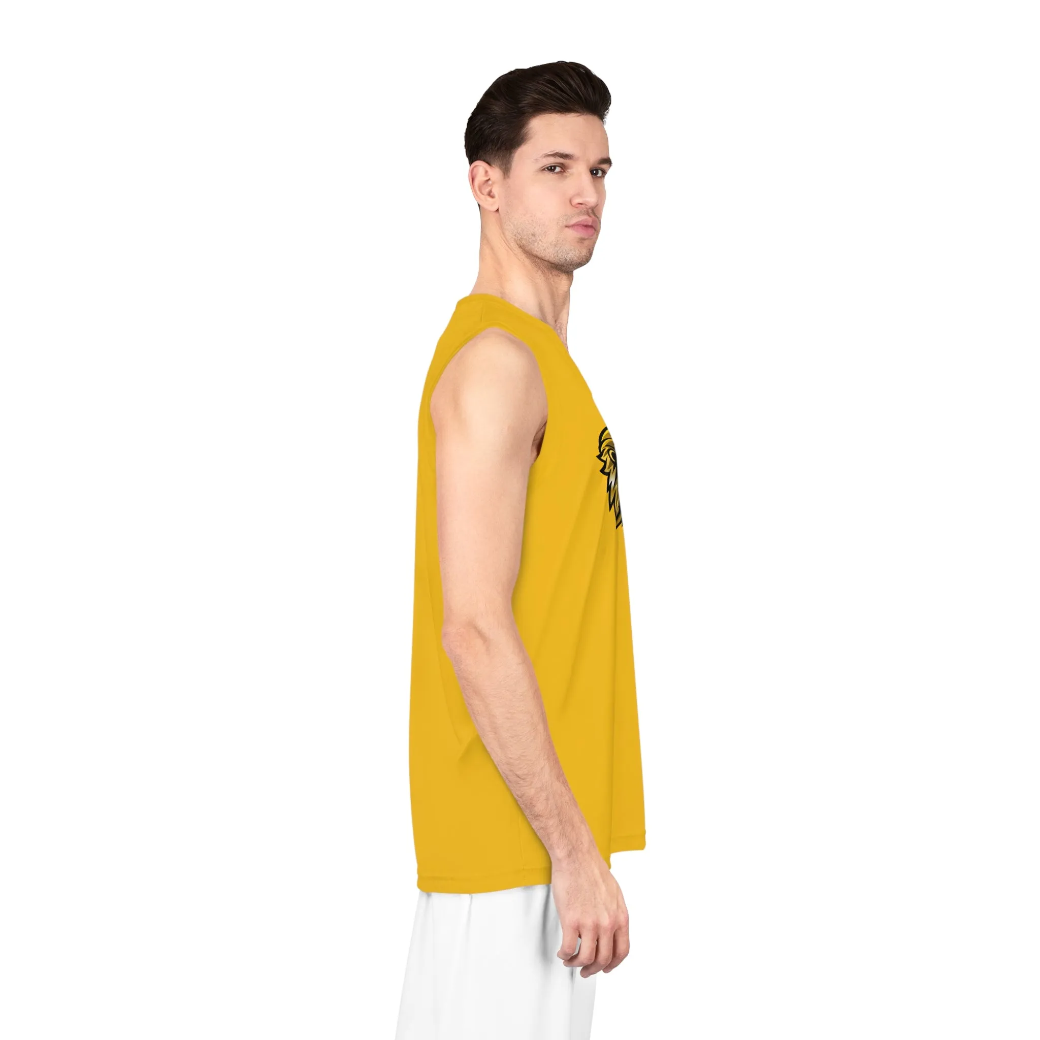 Yellow "Sun Gold Lion" Basketball Jersey (AOP)